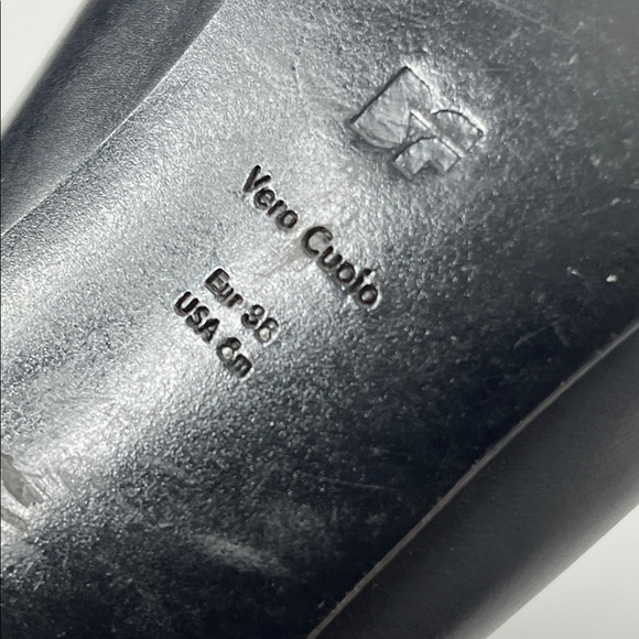 Diane Von Furstenberg Black Leather Pointed Toe Mules Sz 8 - Picture 6 of 7